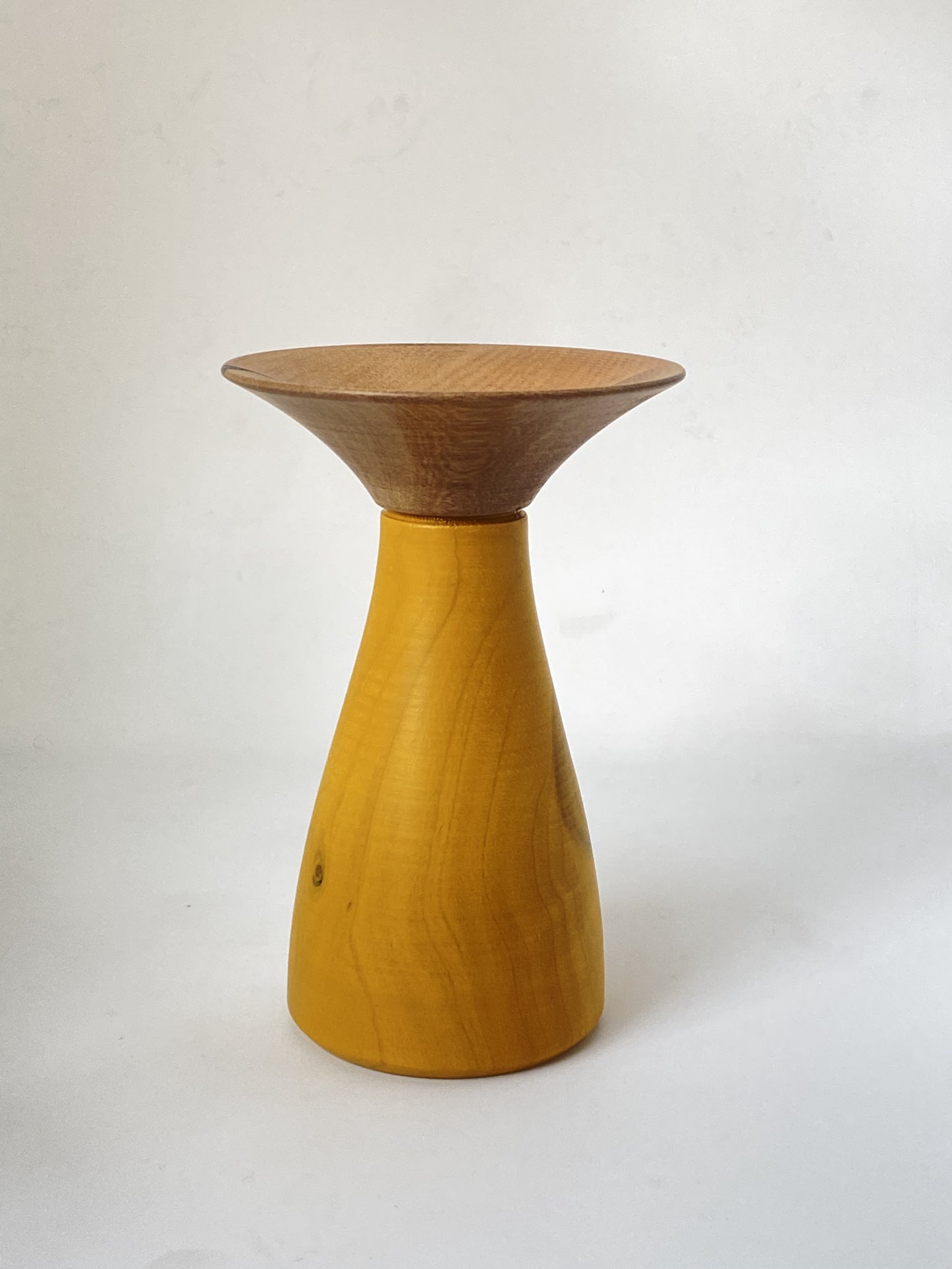 Rimu Tulip Vase - Mustard Yellow