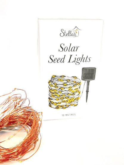 Copper Solar Seed Lights - 10m