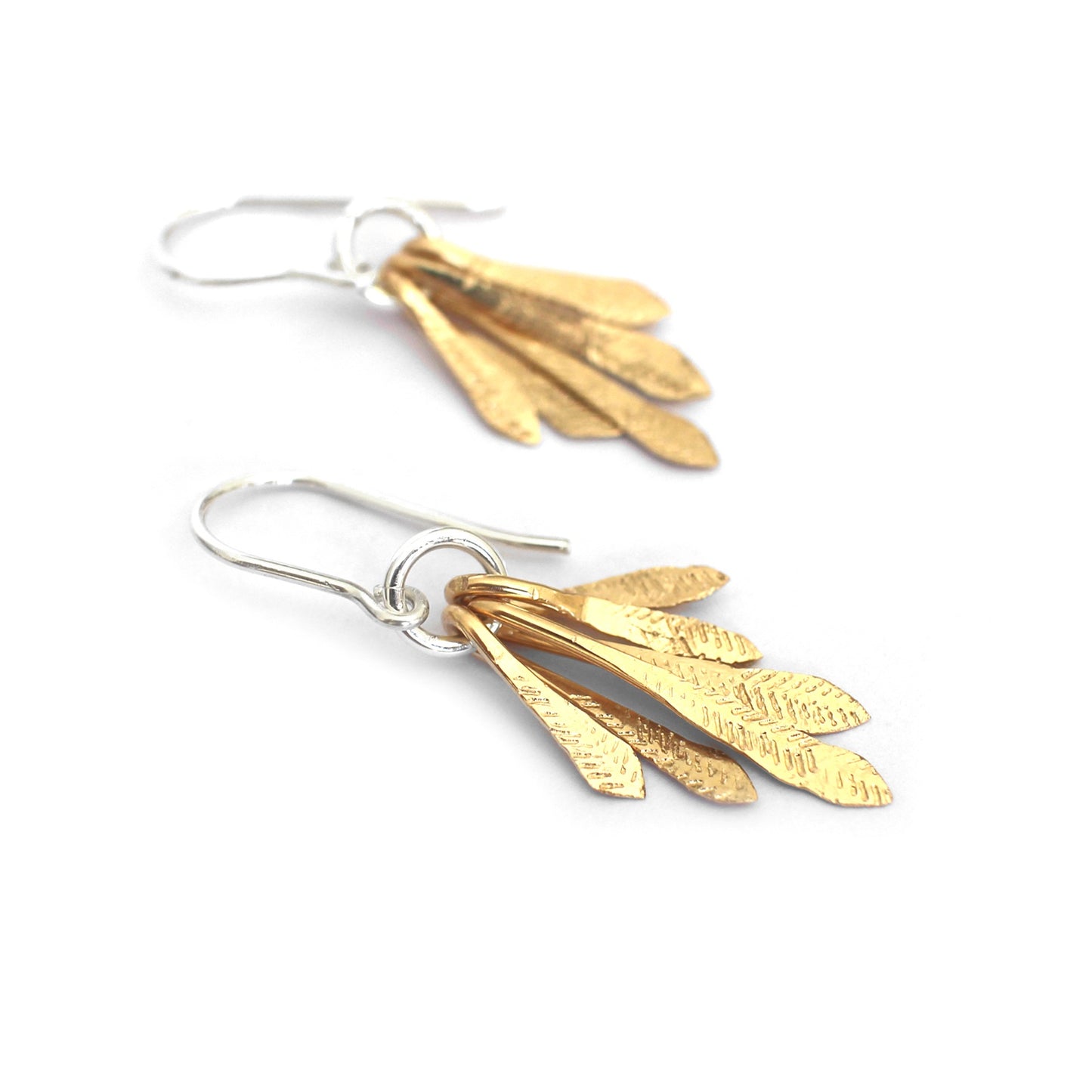 Flutter Drop Earrings - Gold