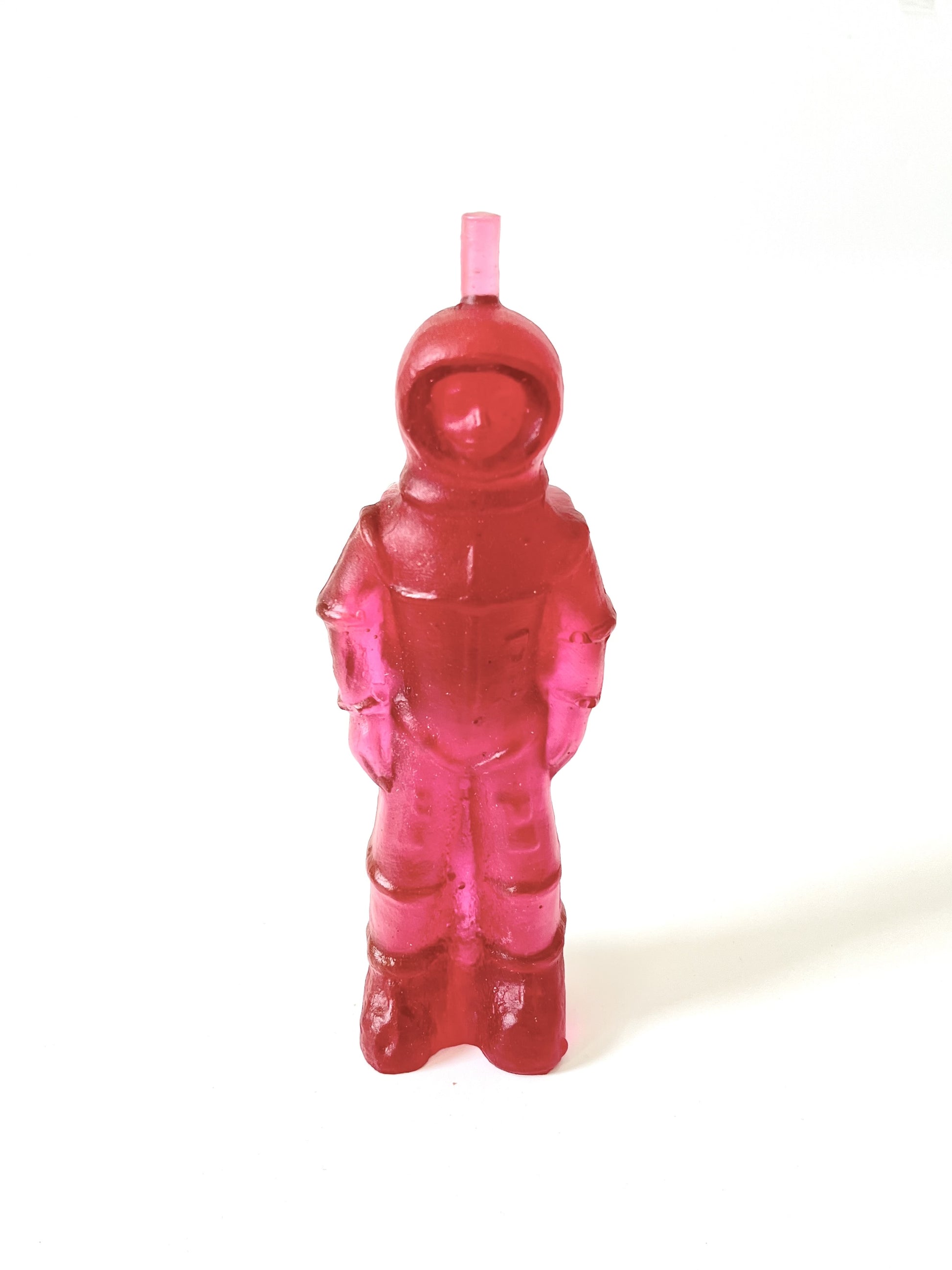 Cast Glass Spaceman - Raspberry – Inc Design Store