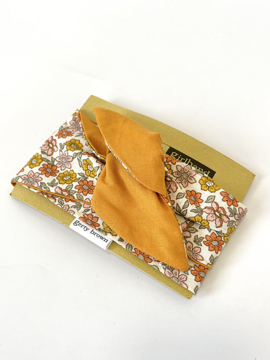 Girlband - Autum Flowers / Mustard