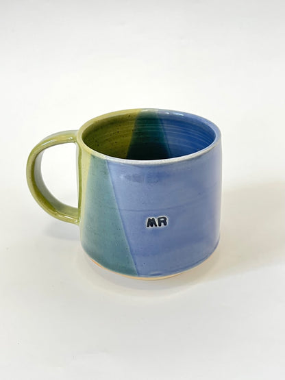 Ceramic "Mr." Mug - Blue / Olive