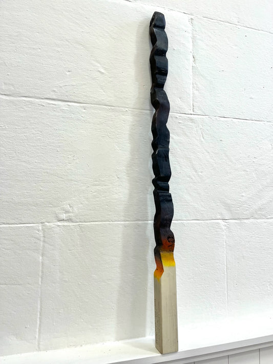 Burnt Matchstick Sculpture - Medium Single Interior/Exterior (23412)
