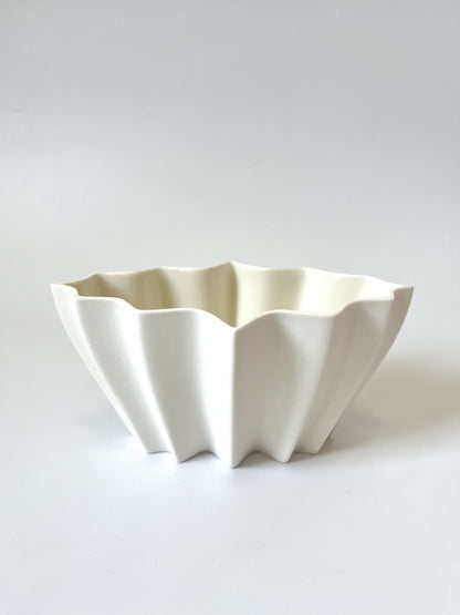 Fluted Bowl - Matte White