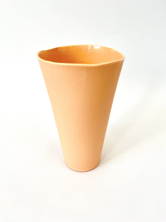 Cataloupe Vessel - One of a Kind Ceramic - Vase 10 x 18cm