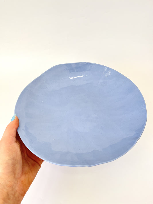 Periwinkle Blue Bowl - One of a Kind Ceramic - 27cm