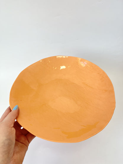 Cantaloupe Bowl - One of a Kind Ceramic - 27cm