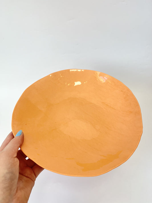 Cantaloupe Bowl - One of a Kind Ceramic - 27cm