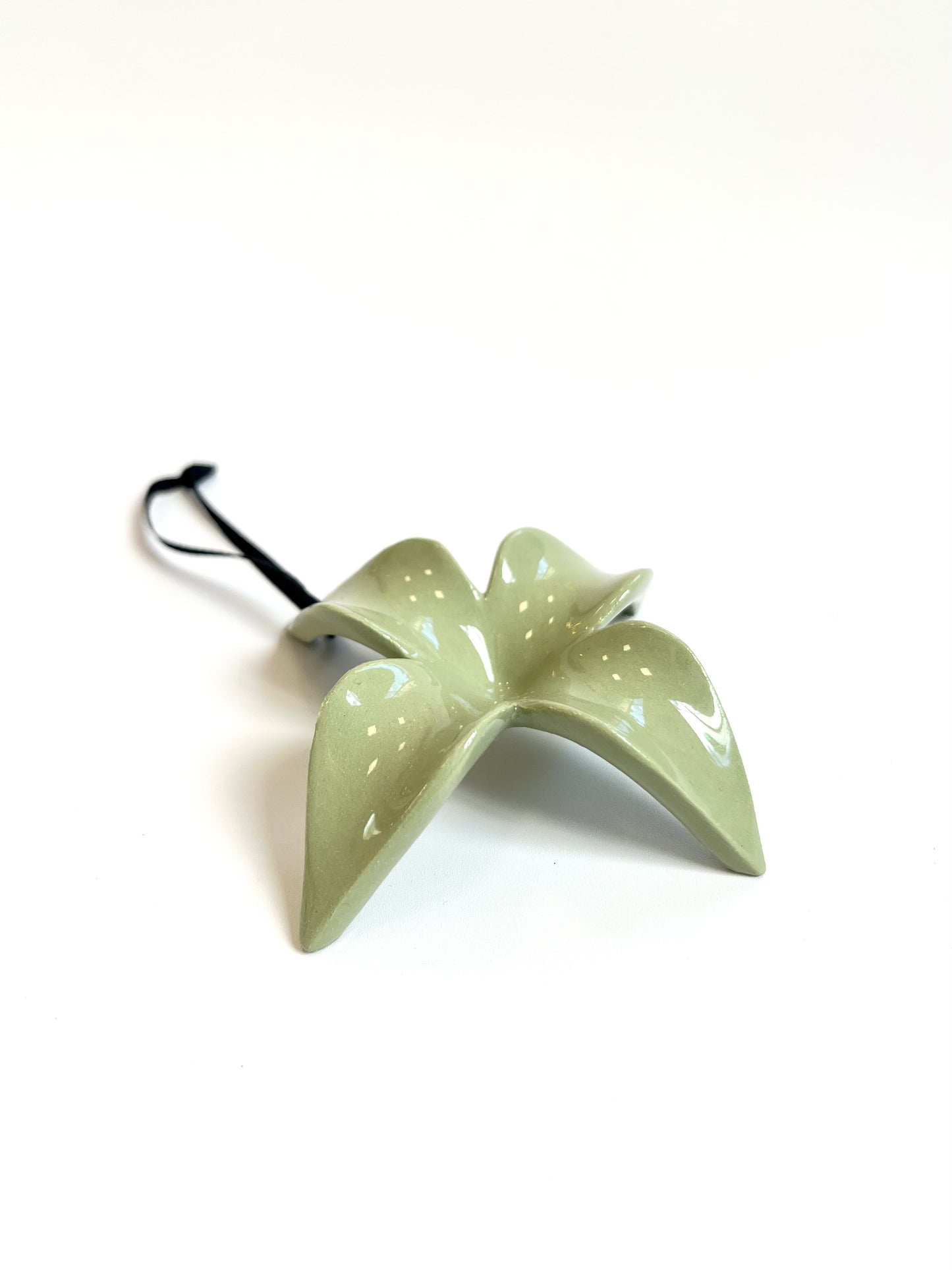 Ceramic Abelia Ornament - Gloss Green