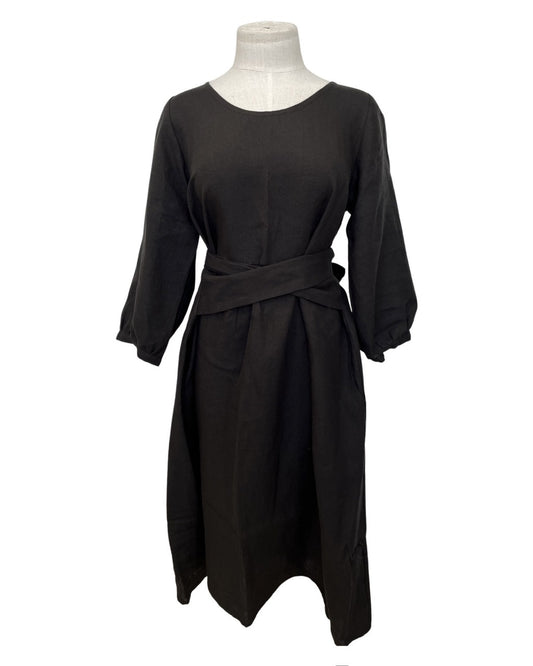 Long Sleeve Mollie Dress - Black