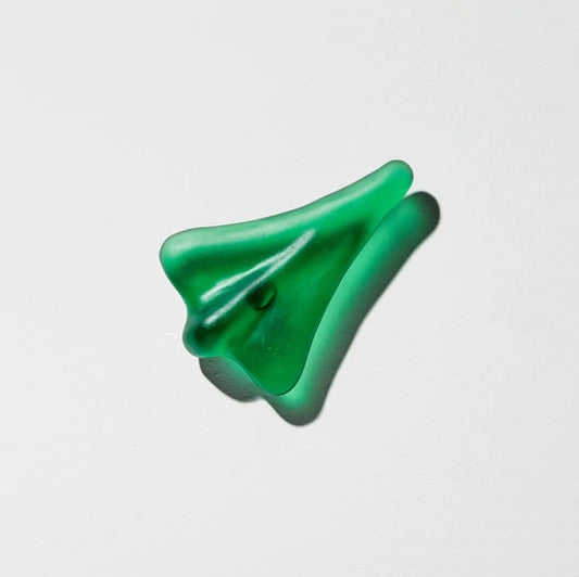 "Jumbo Jetplane" in Glass - Emerald