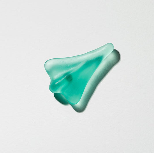 "Jumbo Jetplane" in Glass - Lagoon