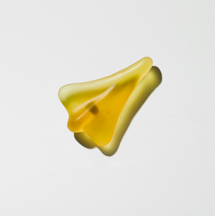 "Jumbo Jetplane" in Glass - Yellow