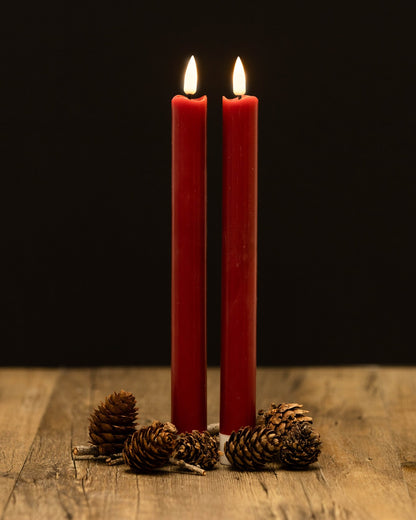 LED Table Candle - Red (Set of 2)