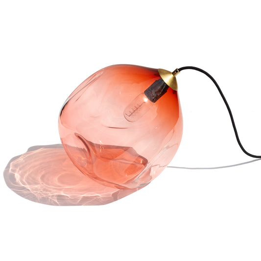 Deflated Lamp / Pendant - Large (33cm) - Apricot - made to order