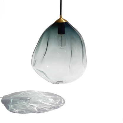 Deflated Lamp / Pendant - Large (33cm) - Grey - made to order