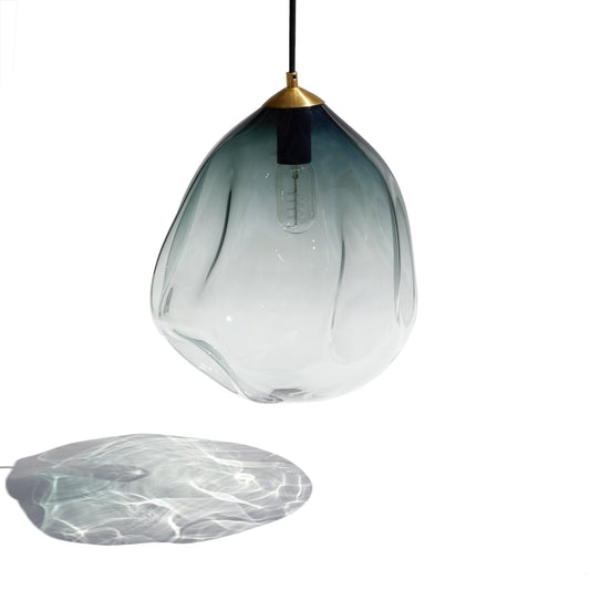 Deflated Lamp / Pendant - Small (23cm) - Grey - made to order
