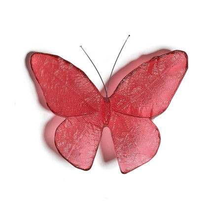 Glass Monarch / Kakahu Butterfly - Gold Ruby
