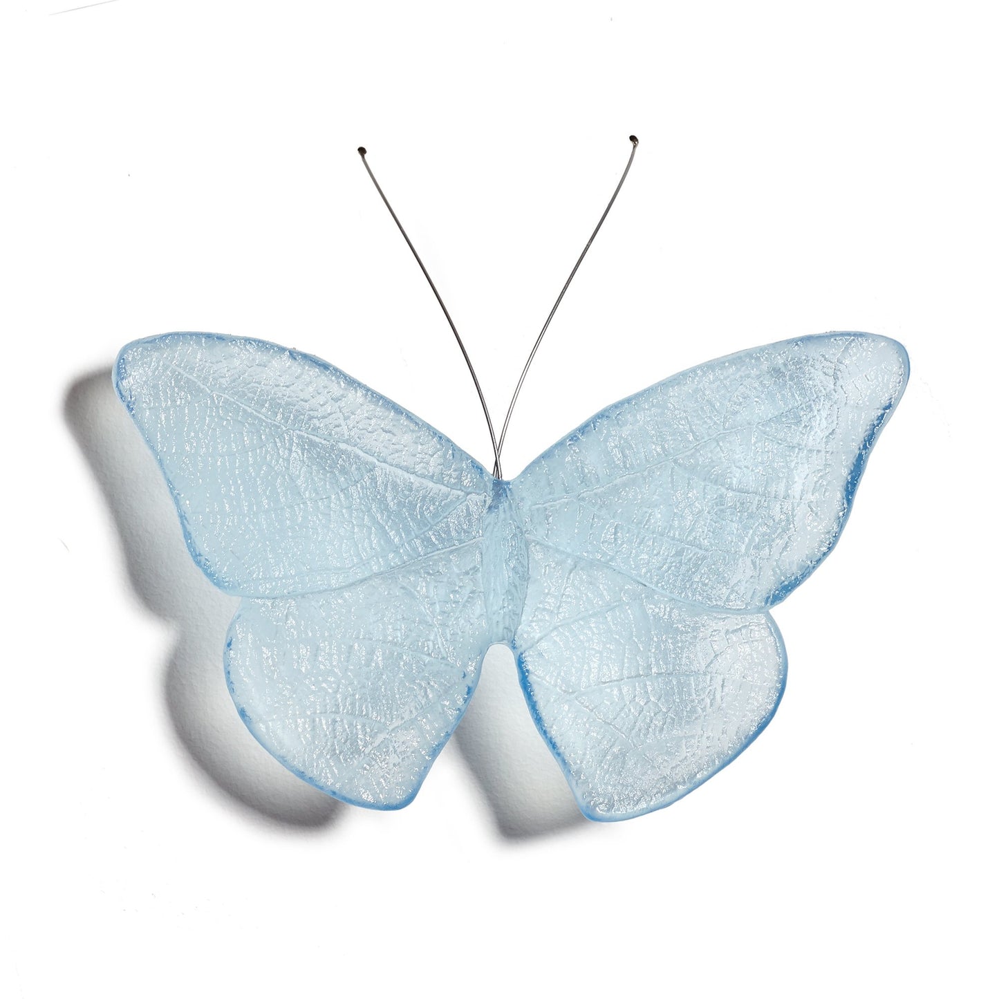 Glass Red Admiral / Kahukura Butterfly - Pale Cobalt Blue