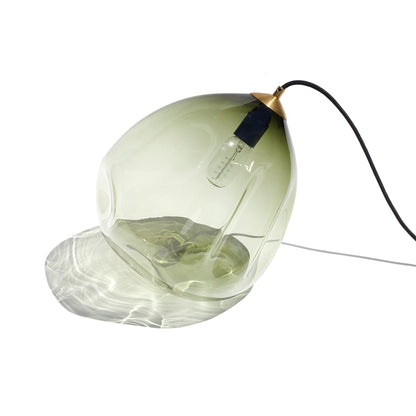 Deflated Lamp / Pendant - Large (33cm) - Eel Green - made to order