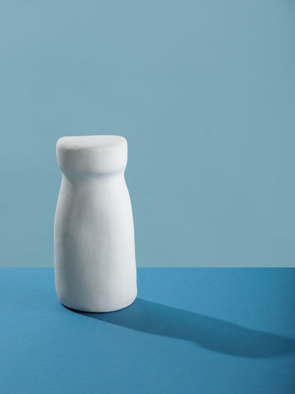 "Milk Bottle" In Porcelain