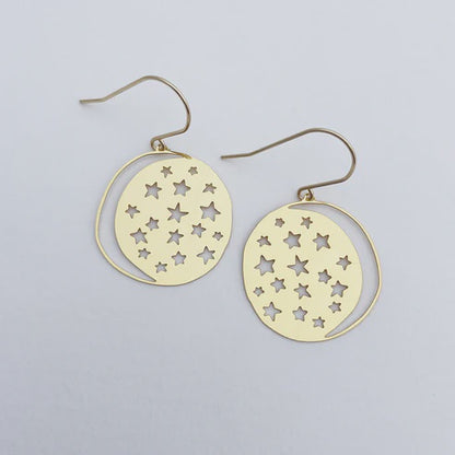 Mini Moonstar Earrings in Gold