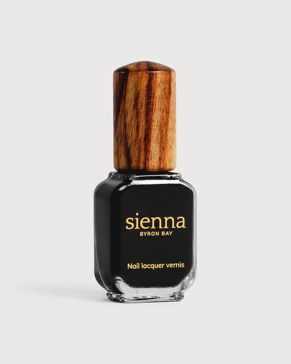 "Onyx" Jet Black Creme Nail Polish - 10ml