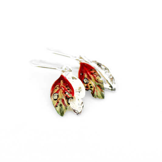 Pohutukawa Leaf Earrings