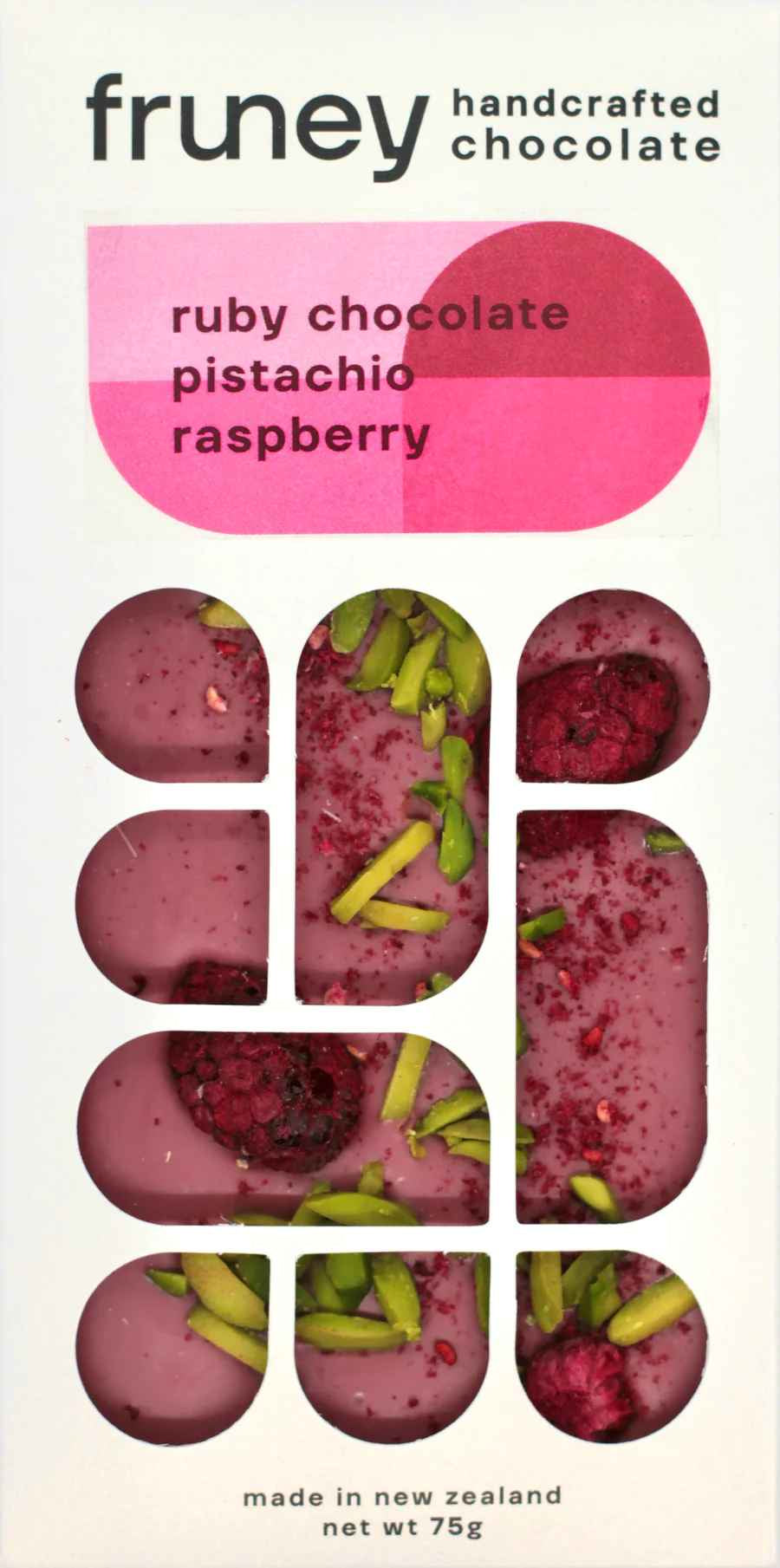 Ruby Chocolate, Pistachio & Raspberry Bar - 75g