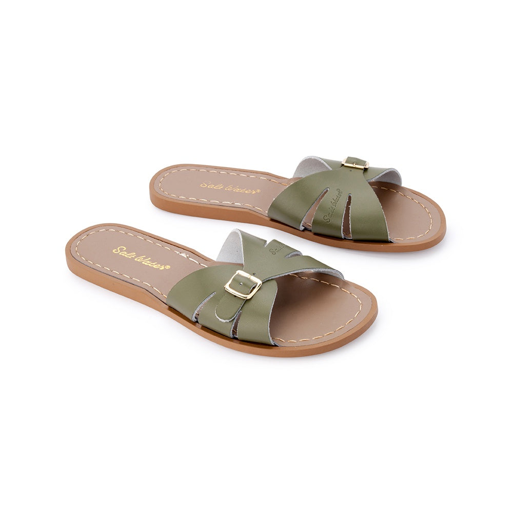 Saltwater "Classic" Slide Sandals - Olive