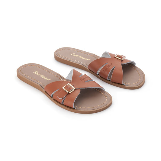 Saltwater "Classic" Slide Sandals - Tan