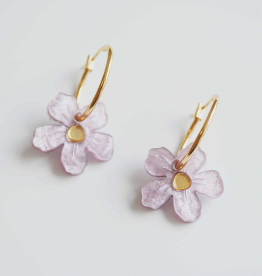 Wildflower Earrings - Lavender