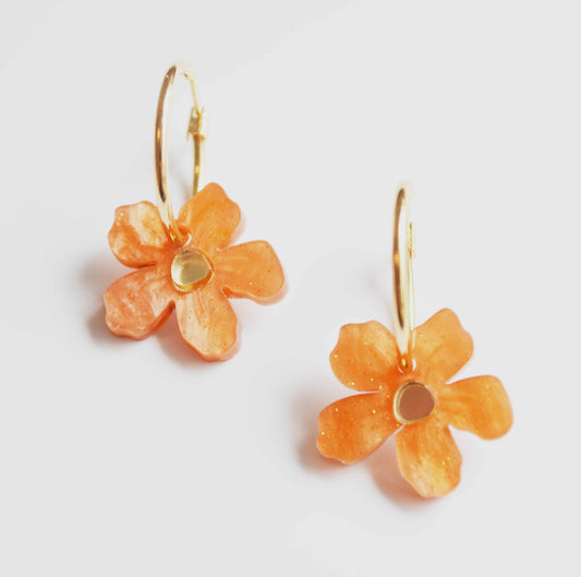 Wildflower Earrings - Peach