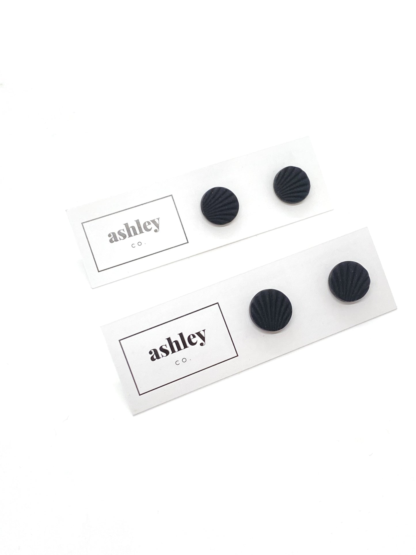 Black Textured Studs, Small - Exclusive