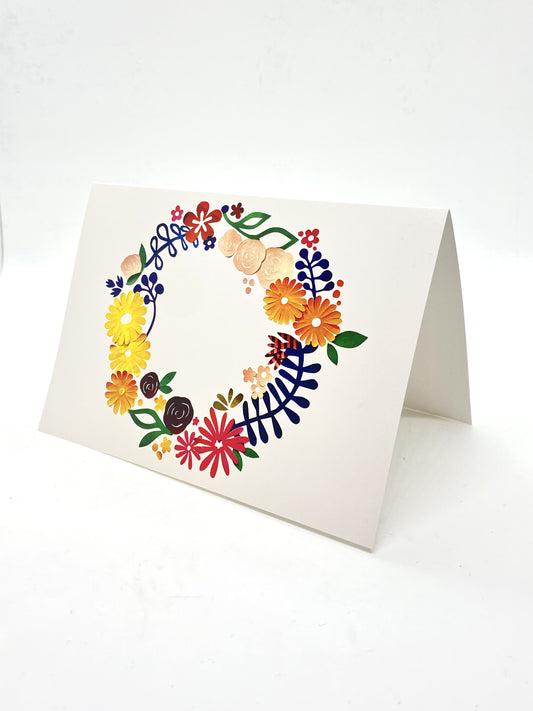 Card - Floral Composition - Wreath