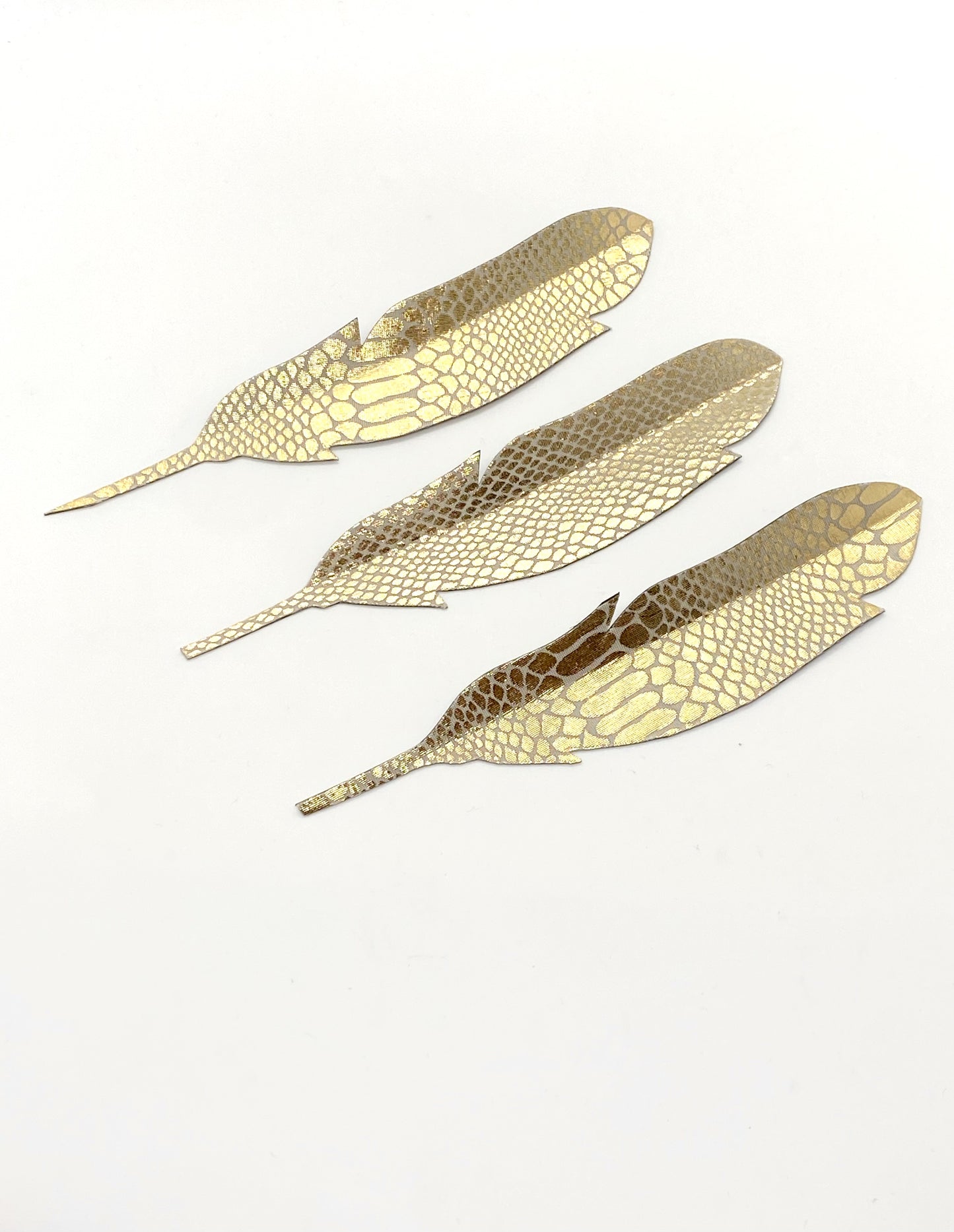 Single Feather Magnet - Golden Speckle