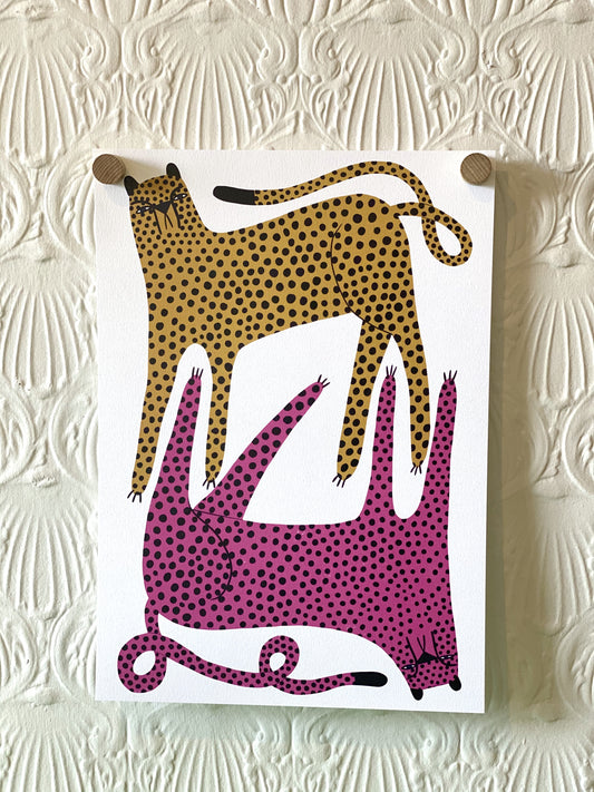 Two Cheetahs Print - A3
