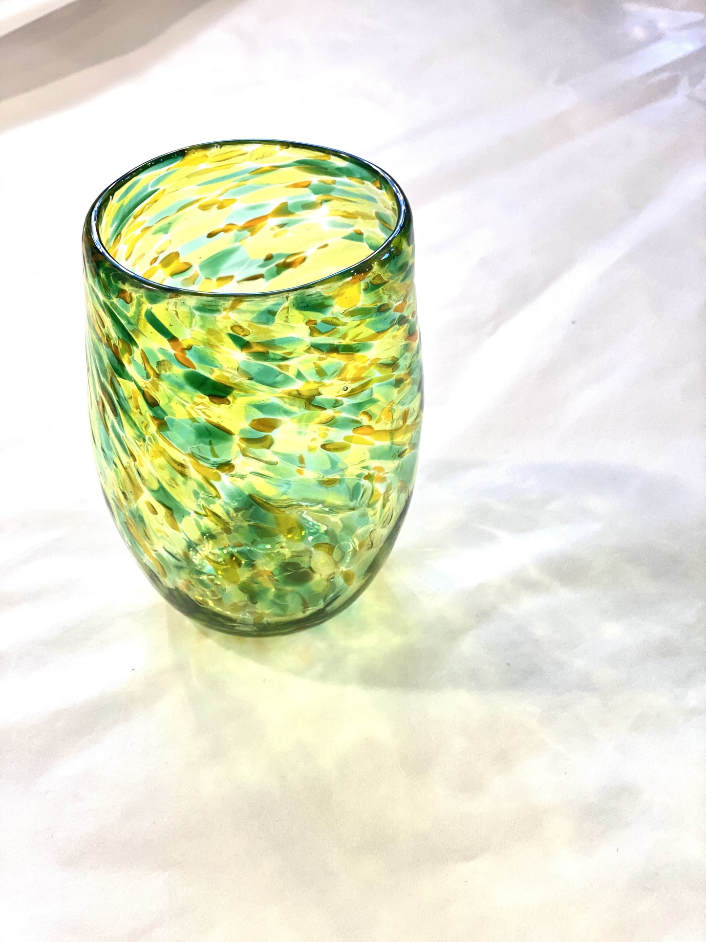 Handblown Glass Tumbler - Peridot