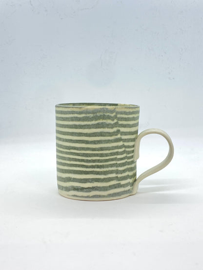 Ceramic Nerikomi Mug - Large - Dark Green