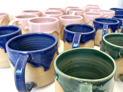 Ceramic "Drippy" Mug - Royal Blue