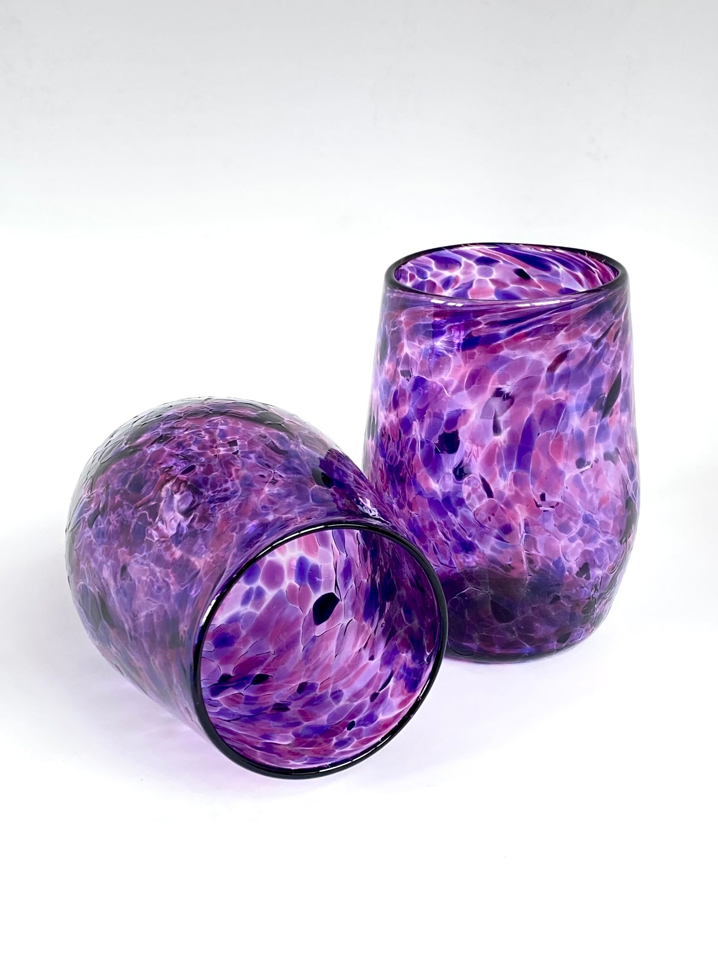 Handblown Glass Tumbler - Violet