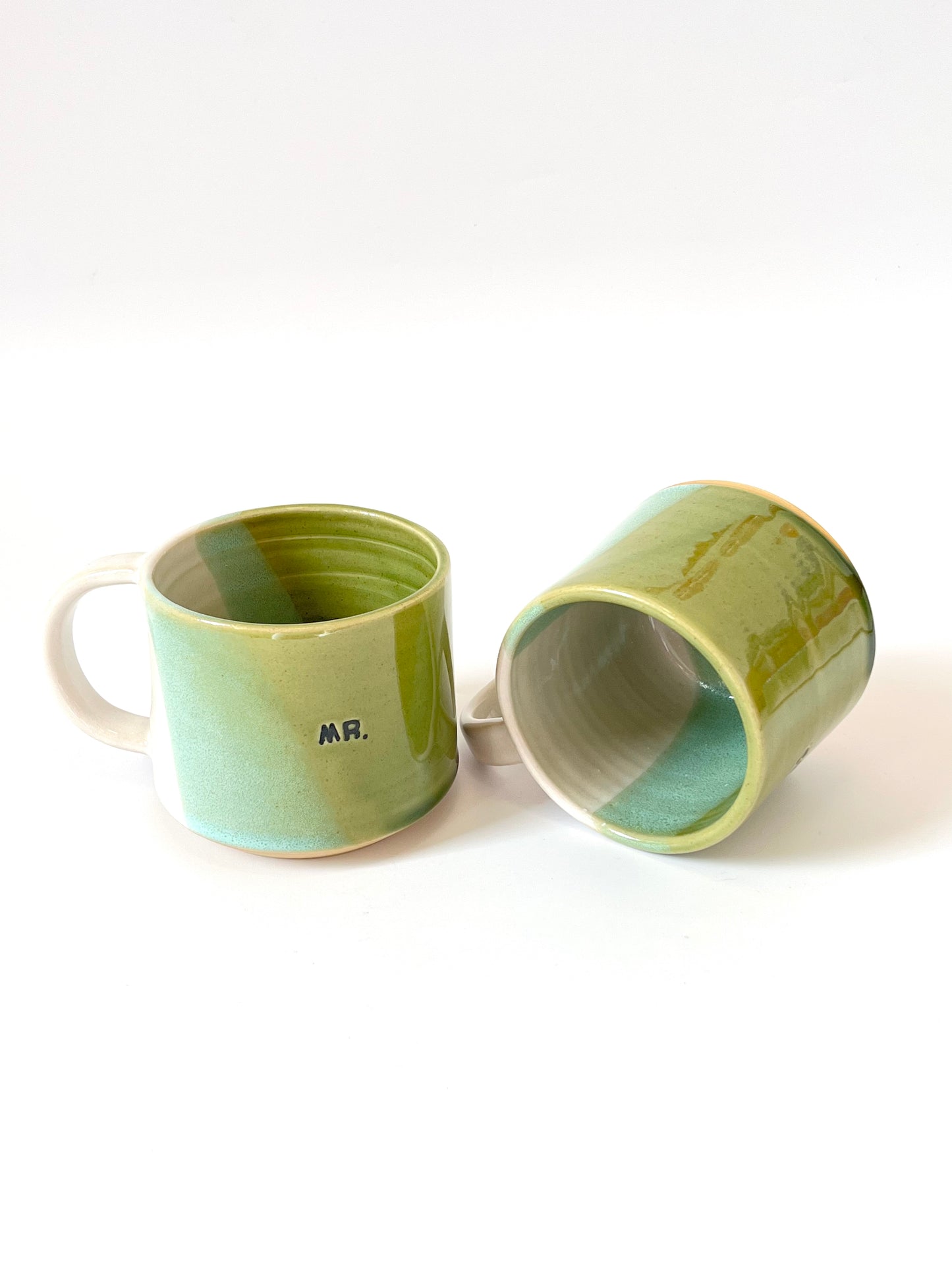 Ceramic "Mr." Mug - Green