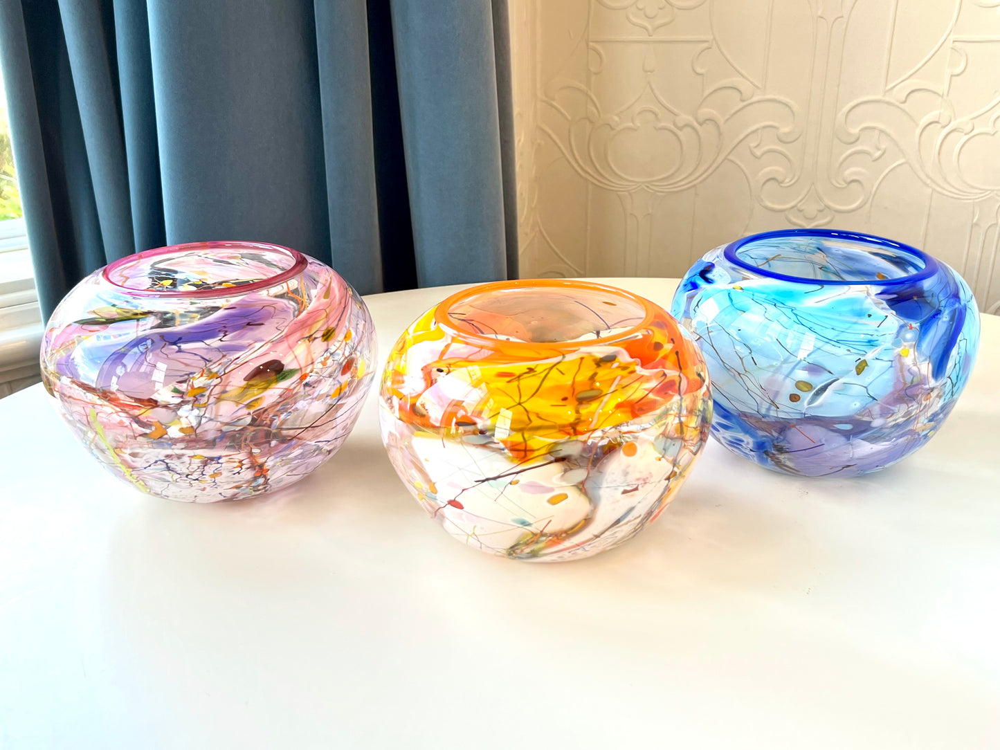 Shard Glass 'fish' bowl - Violet