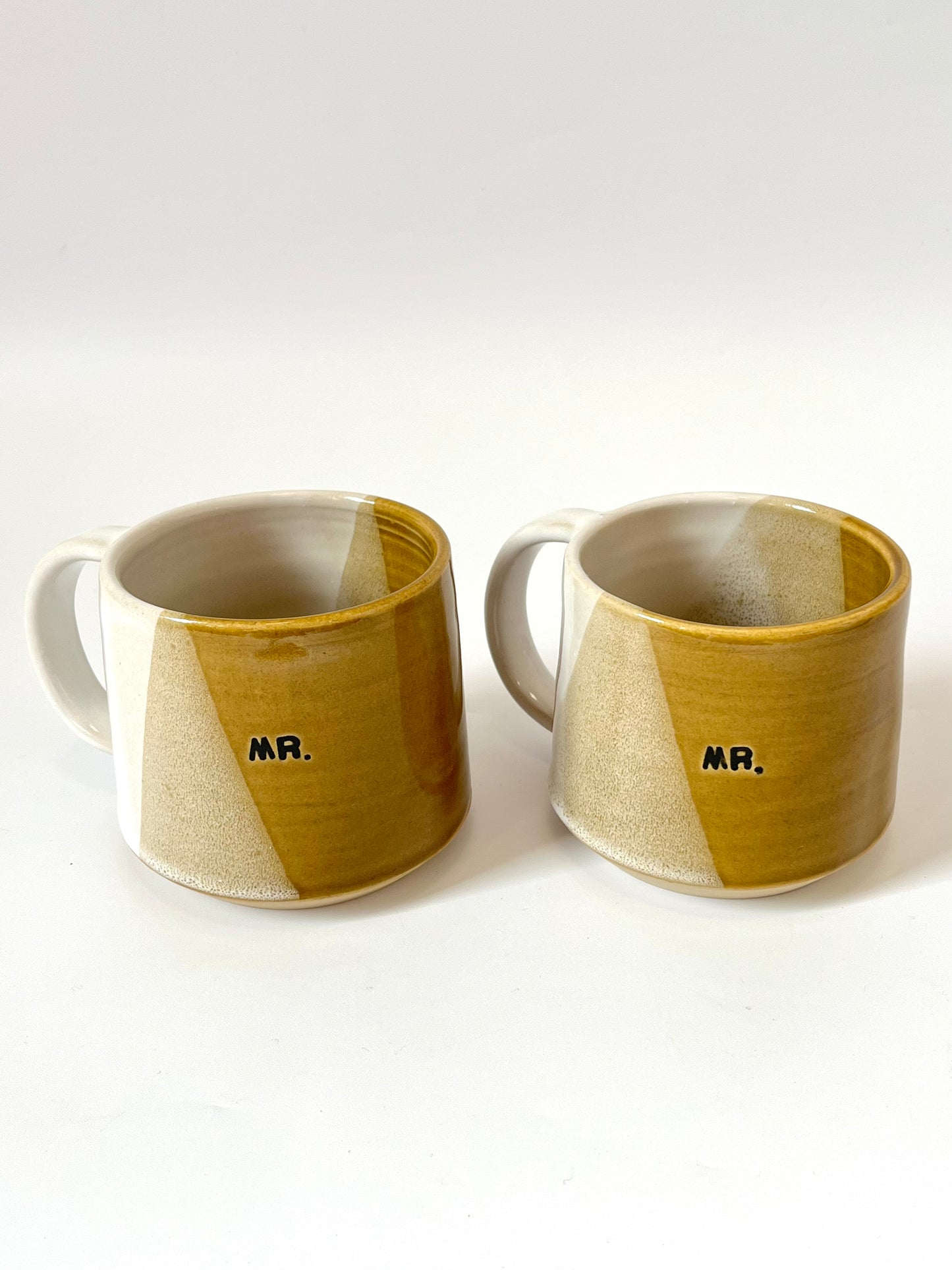 Ceramic "Mr." Mug - Ochre