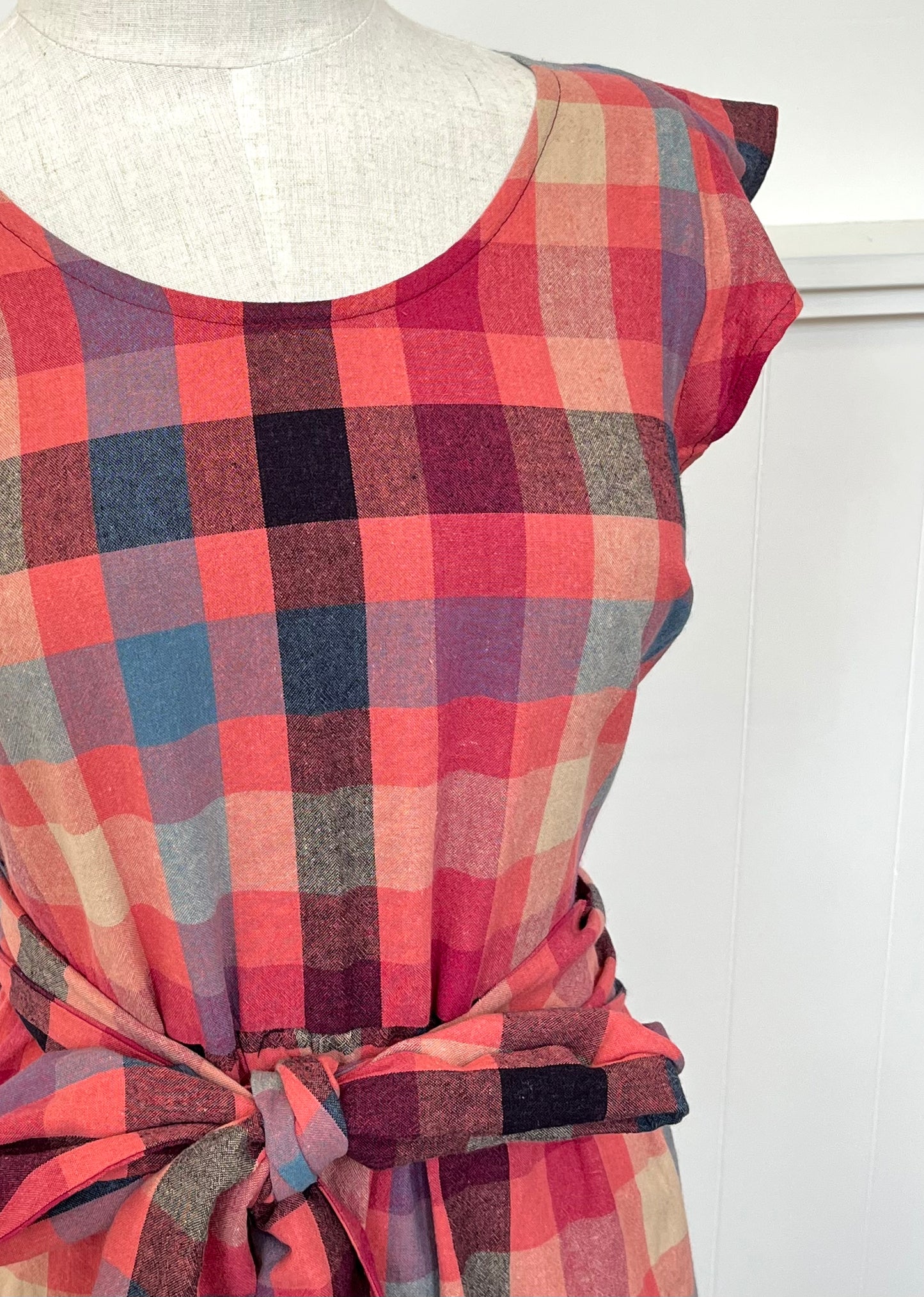 "Mollie" Dress - Pink Check