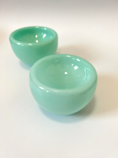 Handblown Glass Mini "Fulvio" Bowl - Duck Egg