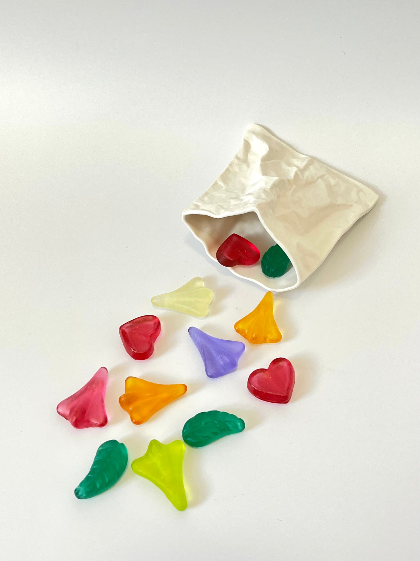 "Lolly Bag & Mixed Lollies" in Porcelain & Glass