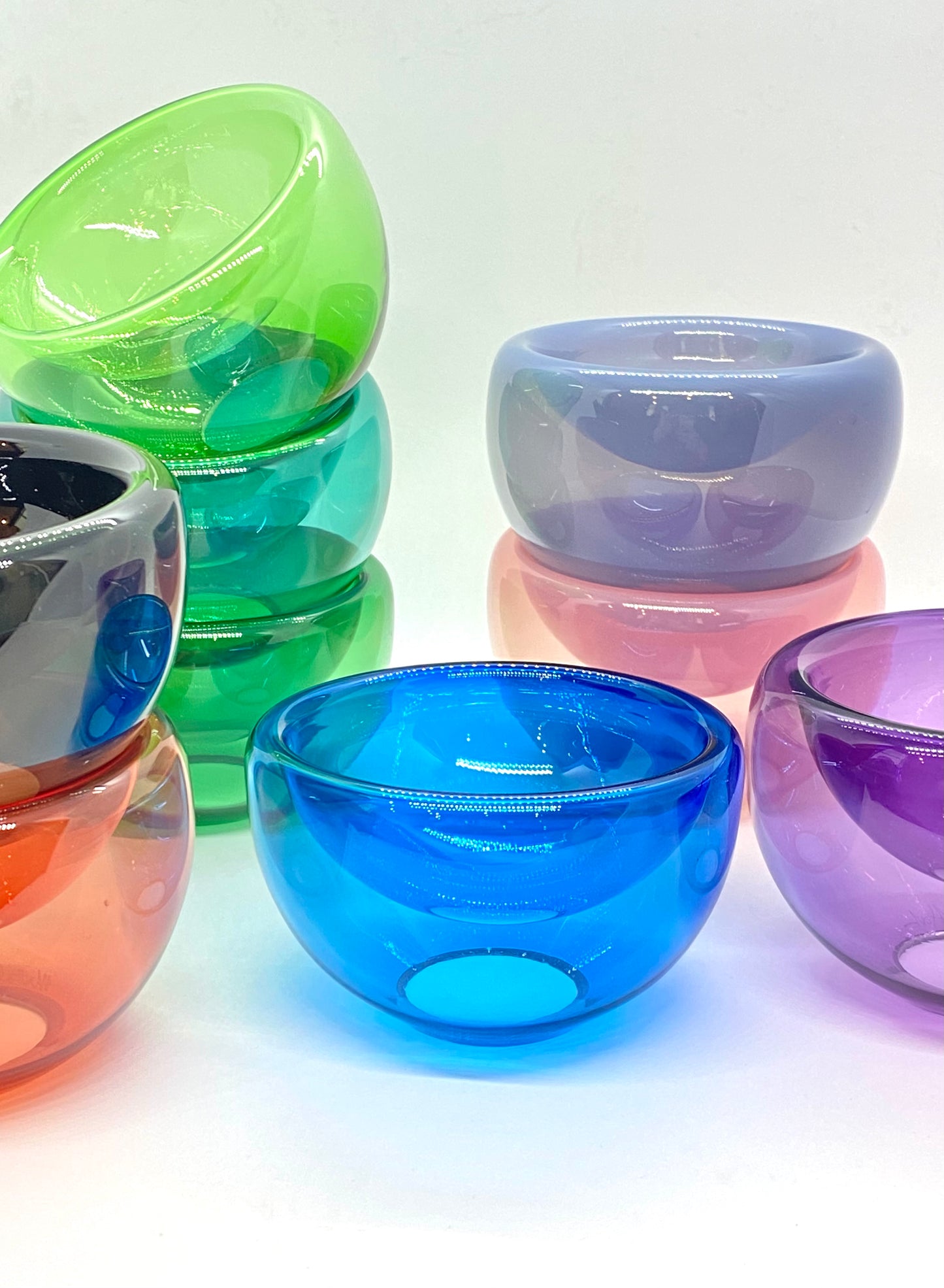 Handblown Glass Mini "Fulvio" Bowl - Night Sky Opal