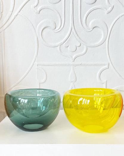 Handblown Glass Mini "Fulvio" Bowl - Daffodil Yellow