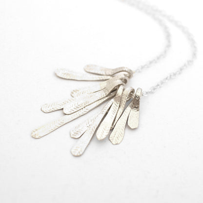 Flutter Necklace - Silver